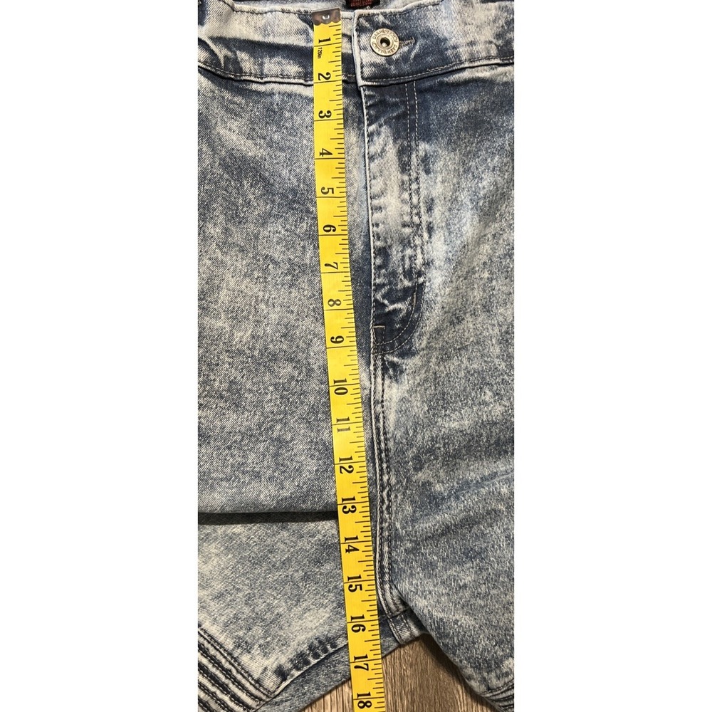 Dash Denim Y2K 90s Baggy Skater Distressed Blue Jean Shorts Men's Size 46x14 - Picture 6 of 9